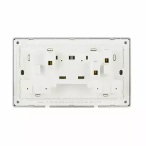Tronic Estia Twin Switch Socket with Neon 13A White TS 5213-WH
