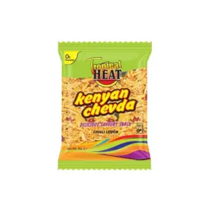 Tropical Heat Kenyan Chevda Chilli Lemon 50g, High Quality, Super Taste, Perfect Balance of Crunch and Robust Flavour (Pack of 24)