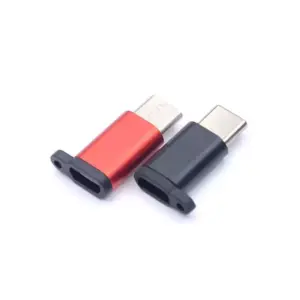 Faith Type-C Adapter Micro V8 Female to Type-C Male Converter - Supports Ultra-Fast Charging and High-Speed Data Transmission for All Type-C Smartphones (Multicolor).