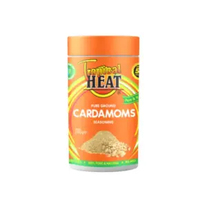 Tropical Heat Cardamoms Ground 100g, Gluten Free, Trans & Cholesterol Free, Low in Sodium, No Artificial Additives (Pack of 6)