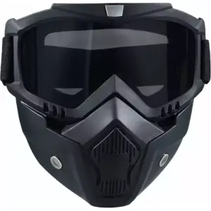Faith Unisex Motorcycle Vintage Cool Half Helmet Mask Goggles Riding Mask Off-Road Windproof Goggles With Adjustable Elastic Strap