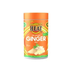 Tropical Heat Ginger Ground 100g, Anti-Inflammatory, Reduces Chemotherapy, Antiglycation and Antiglycemic Effects (Pack of 6)