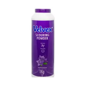 Velvex Scouring Powder, Lavender Scent, 1kg, Pack of 6 Pcs