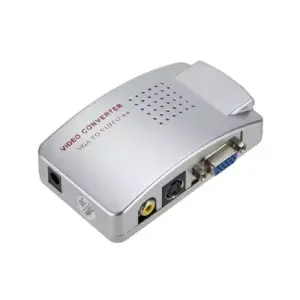 Generic VGA to Video TV AV Composite RCA S-Video Conversion Converter Box Adapter