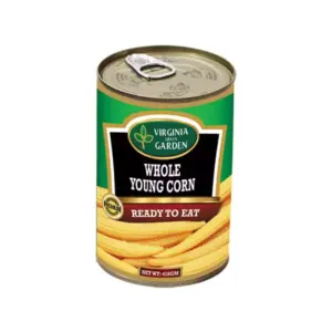 Virginia Green Garden Whole Baby Corn 400g (Pack of 24pcs)
