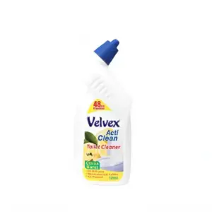 Velvex Toilet Cleaner, Citrus Burst, 1L, Pack of 6 Pcs