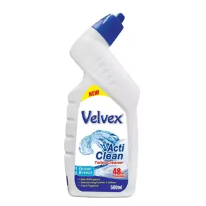Velvex Toilet Cleaner, Ocean Breeze, 1L, Pack of 6 Pcs