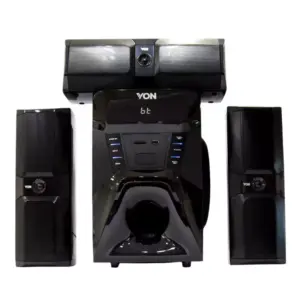 Von Subwoofer 3.1CH, 166W RMS, Bluetooth, Bass Extreme, USB/SD/FM, Black, VES1663ES