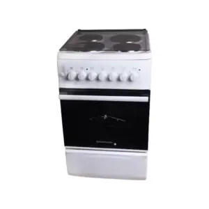 Westpoint Cooker 50x55, 4 Electric Plates, Electric Oven with Grill Glass Lid WCER5504E0