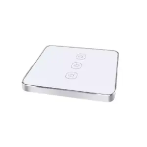 Tuya Smartlife ZigBee Touch Switch, Silver Frame, 3 Gang