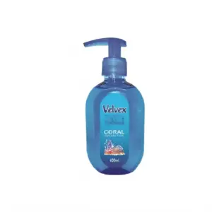 Velvex Handwash, Coral Collection, Pump Bottle, 400ml, Pack of 6 Pcs