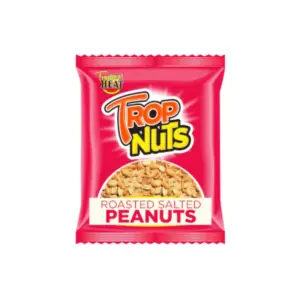 Tropical Heat Tropnuts Peanuts Roasted Salted 50g, High Quality, Super Taste, Perfect Balance of Crunch and Robust Flavour (Pack of 12)