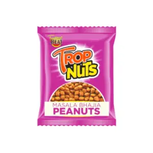 Tropical Heat Tropnuts Masala Bhajia Peanuts 50g, High Quality, Super Taste, Perfect Balance of Crunch and Robust Flavour (Pack of 12)