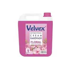 Velvex Handwash Cream, Floral Collection, Refill Bottle, 5L