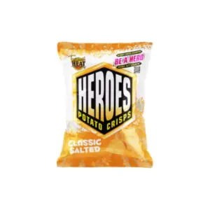 Tropical Heat Heroes Salted 110g, High Quality, Super Taste, Perfect Balance of Crunch and Robust Flavour (Pack of 12)