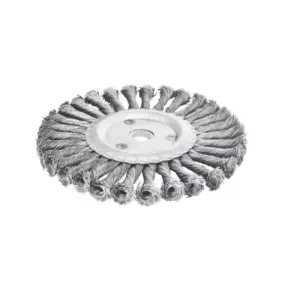 Total Tools Total Wire Disc Brush 125mm Twisted Hard Silver TAC35051