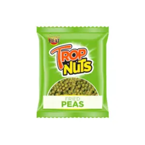 Tropical Heat Tropnuts Peas Fried 50g, High Quality, Super Taste, Perfect Balance of Crunch and Robust Flavour (Pack of 12)