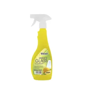 Velvex Window Cleaner, Lemon Fresh, 530ml, Pack of 6 Pcs