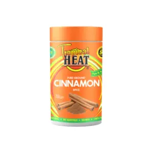 Tropical Heat Cinnamon Ground 100g, Antioxidant-Rich, Anti-Inflammatory, No Artificial Additives (Pack of 6)