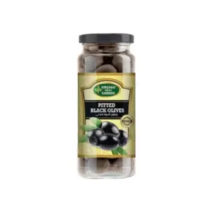 Virginia Green Garden Pitted Black Olives 340g (Pack of 12pcs)