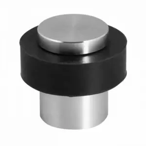 Union Cylindrical Door Stop Stainless Satin Steel