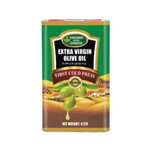 Virginia Green Garden Pomace Olive Oil Tin 4L (Pack of 4pcs)