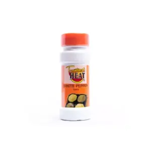 Tropical Heat White Pepper Ground 50g, Soothes Indigestion, Rich in Antioxidants, Anti-inflammatory Properties, Anti flatulent Propertie (Pack of 6)