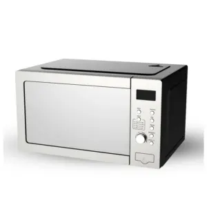 Venus Microwave Oven,850W, 25L Capacity, Chrome Finish Dial Knobs, 60 Mins. Cook Timer, Digital Control Panel, Sleek Mirror Finish VMO-25GS
