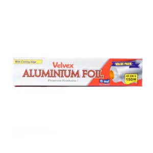 Velvex Aluminium Catering Foil 45cm x 150m Single Roll