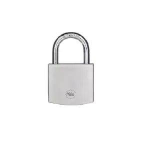 Yale Padlocks 50mm Brass Chrome Finish Silver