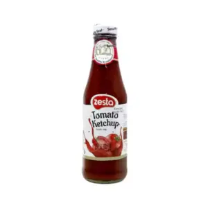 Zesta Ketchup Glass Bottle 350g (Pack of 12Pcs)