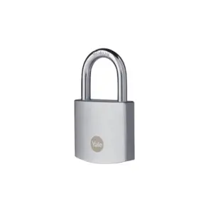 Yale Padlock 40mm Brass With Silver Finish