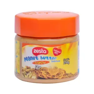 Zesta Crunchy Peanut Butter 250g (Pack of 12Pcs)
