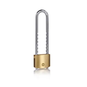 Yale Padlock 50mm With Adjustable Shackle Brass Polished