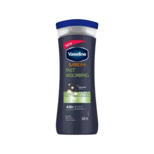 Vaseline Men Body Lotion Fast Absorbing 400ml Enjoy the Sensation of Clean and Fresh Skin After Each Application 69729778 (Pack of 3)