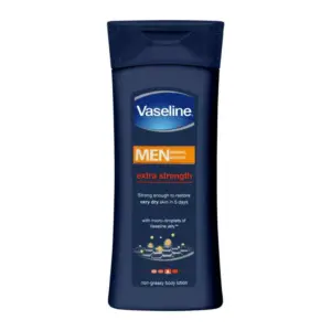 Vaseline Men Body Lotion Strength 400ml 3in1 Lotion for Dry Skin Provides Healing Moisture for Healthy-Looking Resilient Skin 69735264 (Pack of 3)