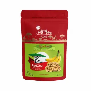Wild Plains Foods Wild Plains Dried Foods Organic Banana 100g Rings, No Added Sugar, No Sulphates