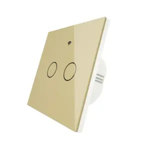 Tuya Smartlife Smart Switch ZigBee Touch 2 Gang Wired Black
