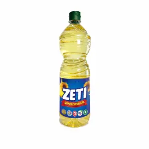 Zeti Sunflower Oil 1L Pet Bottle Double Refined & Fortified With Vitamin A, D & E, Edible Sunflower Oil (EX-E)