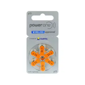 Varta Aid Batteries Hearing Wireless Approved Power One Latest Gen No.13 4043752393552