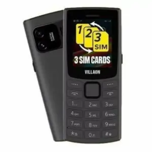 Villaon Mobile Phone Dual SIM Feature Phone 1.77″ Display Torch Wireless FM Radio Smart Camera V120