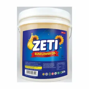 Zeti Sunflower Oil 20L Bucket Double Refined & Fortified With Vitamin A, D & E Edible Sunflower Oil (EX-E)