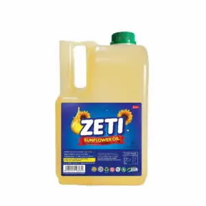 Zeti Sunflower Oil 3L Jerrycan Double Refined & Fortified With Vitamin A, D & E, Edible Sunflower Oil (EX-E)