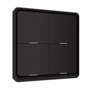 Tuya Smartlife Zigbee 4 Button Scene Switch Wireless Black
