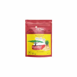 Wild Plains Foods Wild Plains Dried Foods Organic Pineapple 35g Chunks, No Added Sugar, No Sulphates