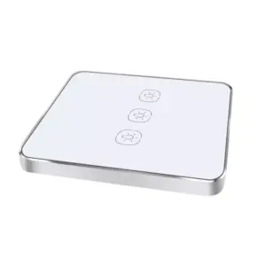 Tuya Smartlife WiFi Touch Switch Frame 3 Gang Silver