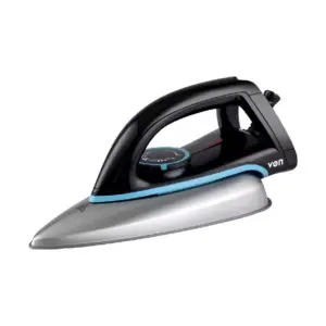 Von Dry Iron 1000W with Non-Stick Teflon Plate, Overheat Protection HDI1122SK/VSID12BSK