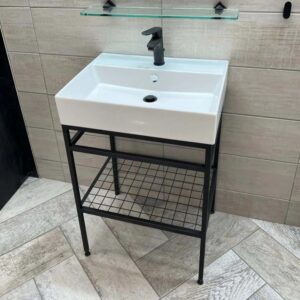 CTM Capetown Black Vanity Set - 600mm