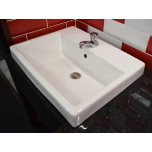 COTTO Quado White Drop-In Basin - 600 x 550mm