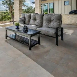 CTM Kilimanjaro Makena Greige Stone Matt Porcelain Floor Tile - 420 x 420mm